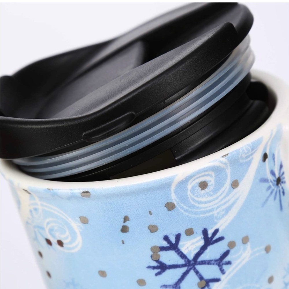Topadorn Coffee Ceramic Mug With Lid in Gift Box - Picture 3 of 6